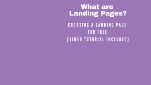 Landing pages